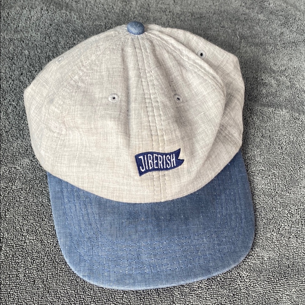 Jiberish Beige and Blue Cap